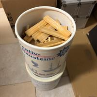 costruzioni legnetti bambini 2 scatole