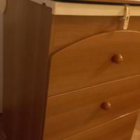 Cassettiera con vasca neonato