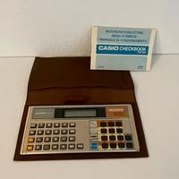 Calcolatrice vintage Casio CB-100 con custodia