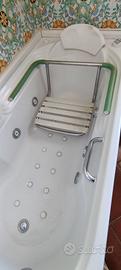 Sedia ausilio per vasca metallo