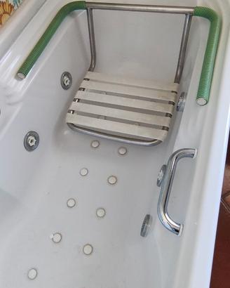 Sedia ausilio per vasca metallo