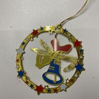 Decorazione di natale vintage in ottone