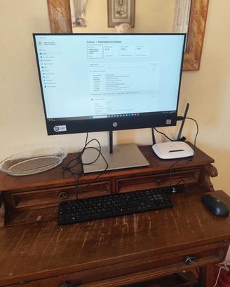 PC HP All-in-One + Stampante Brother
