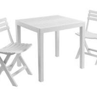 Set resina club bianco