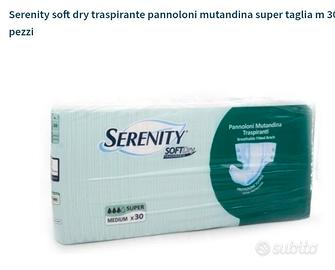 vendPannoloni  serenity  modello  soft  dry  