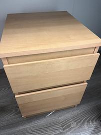 Cassettiera sceivania in legno