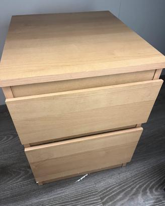 Cassettiera sceivania in legno