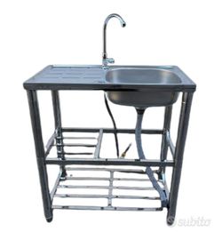 Lavandino Da Esterno Con Struttura Alluminio