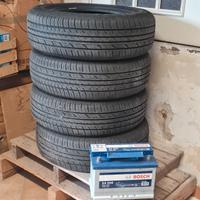 pneumatici e batteria per auto