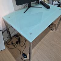 tavolo cristallo e 4 sedie  Bontempi 