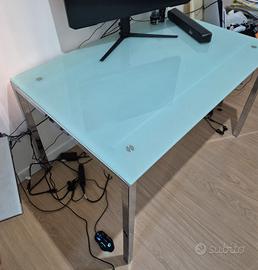 tavolo cristallo e 4 sedie  Bontempi 