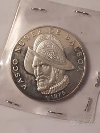 moneta argento 925% 1 balboa panama 1975