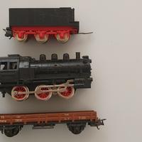 Lima trenini H0 convoglio con locomotiva a Vapore.