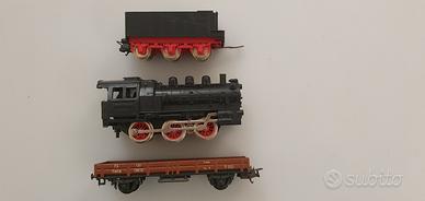 Lima trenini H0 convoglio con locomotiva a Vapore.