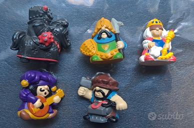 Lotto 5 Personaggi vintage "I MEDIOEVALI" Parmalat