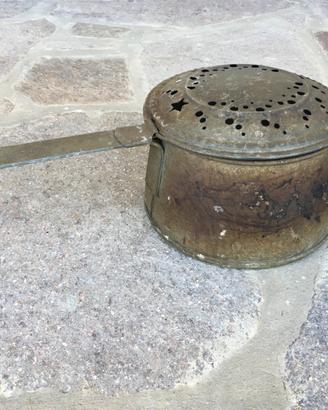 Antico scaldino scaldaletto