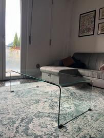 Tavolino Rettangolare in Cristallo Temperato