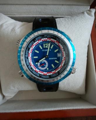 Orologio automatico Tegrov flightback vintage uovo