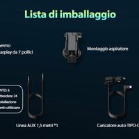 LAMTTO carplay Wireless android auto, schermo per