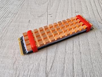 Dissipatore termico SSD hard disk NVME M.2 2280