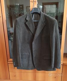 Abito giacca pantaloni uomo velluto coste TG. 62