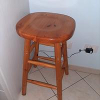 2 sgabelli leno pino