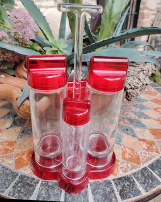 set oliera acetiera Guzzini anni 80 