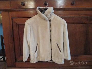 Giaccone pelliccia eco reversibile 10-12 anni