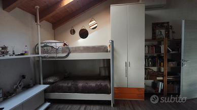 Cameretta Completa: Letto a Castello + Armadio 