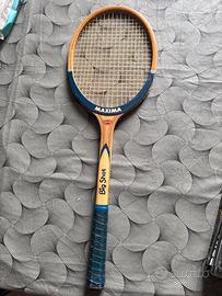 Racchetta tennis vintage legno MAXIMA anni 70