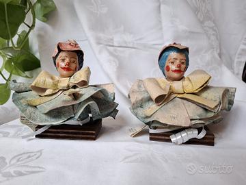 Coppia figure clown in cartapesta – Baldari Lecce