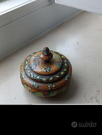 Scatolina legno Firenze souvenir dipinta a mano