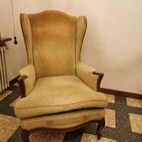 Poltrona in legno anni '60 Manifattura Bertoni