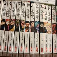 Jujutsu kaisen manga 1,2,3 e da 16 a 28