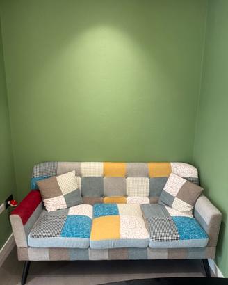 Divano 3 posti patchwork