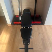 Set palestra panca, rack regolabile e bilanciere