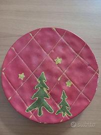 Piatto decorato Natalizio