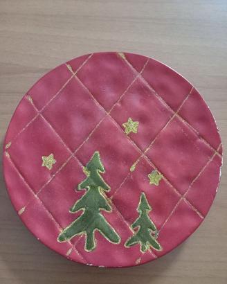 Piatto decorato Natalizio