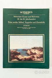 Sotheby's Catalogo 1987 Schweizer Kunst Zurigo