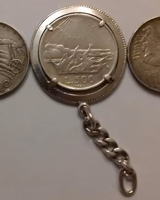lotto 3 500 lire argento come da foto
