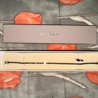 Tennis nero argento e zirconi bracciale uomo nuovo