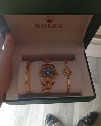 Rolex Datejust Acciaio e oro giallo quadrante blu 