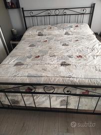 struttura letto matrimoniale ferro 
