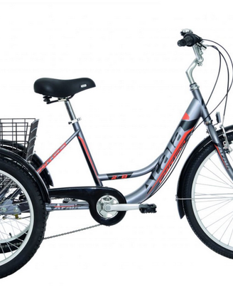 Triciclo Atala Cargo Grigio/Arancio->PREZZO MATTO!