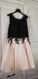 abito da sera/cerimonia pizzo e seta