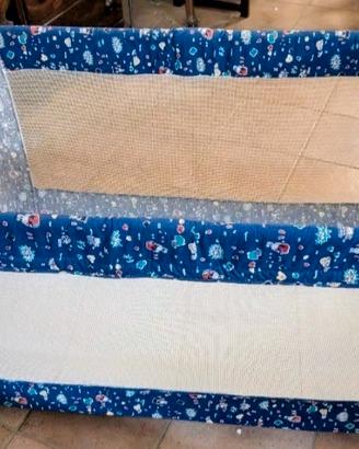 Lettino da viaggio Chicco blu con borsa