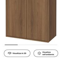 Mobile cassettiera ikea eket marrone