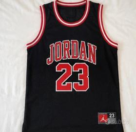 Canotta Jordan 23 Nera Basket Junior 12-13 anni L