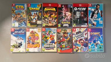 Lotto giochi nintnedo switch e switch 2