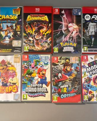 Lotto giochi nintnedo switch e switch 2